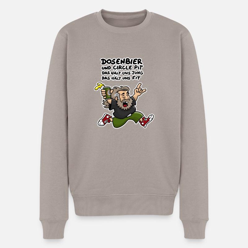 Circlepit - Männer Premium Bio Pullover - Taupe