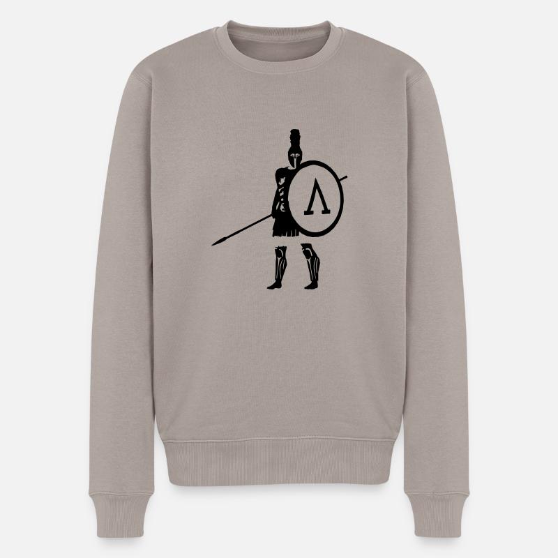 Spartan - Männer Premium Bio Pullover - Taupe