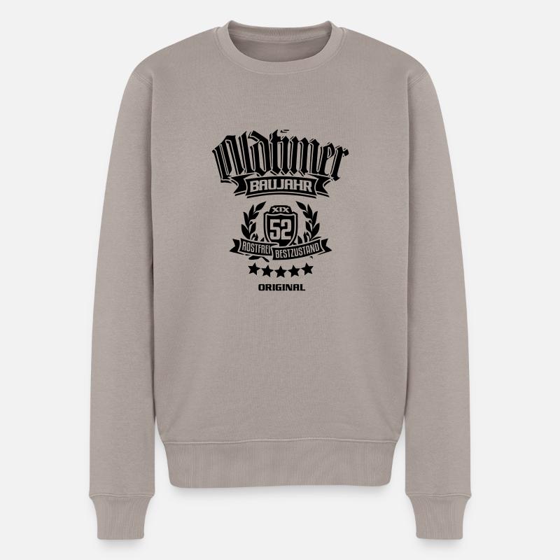Oldtimer Baujahr 1952 - Männer Premium Bio Pullover - Taupe