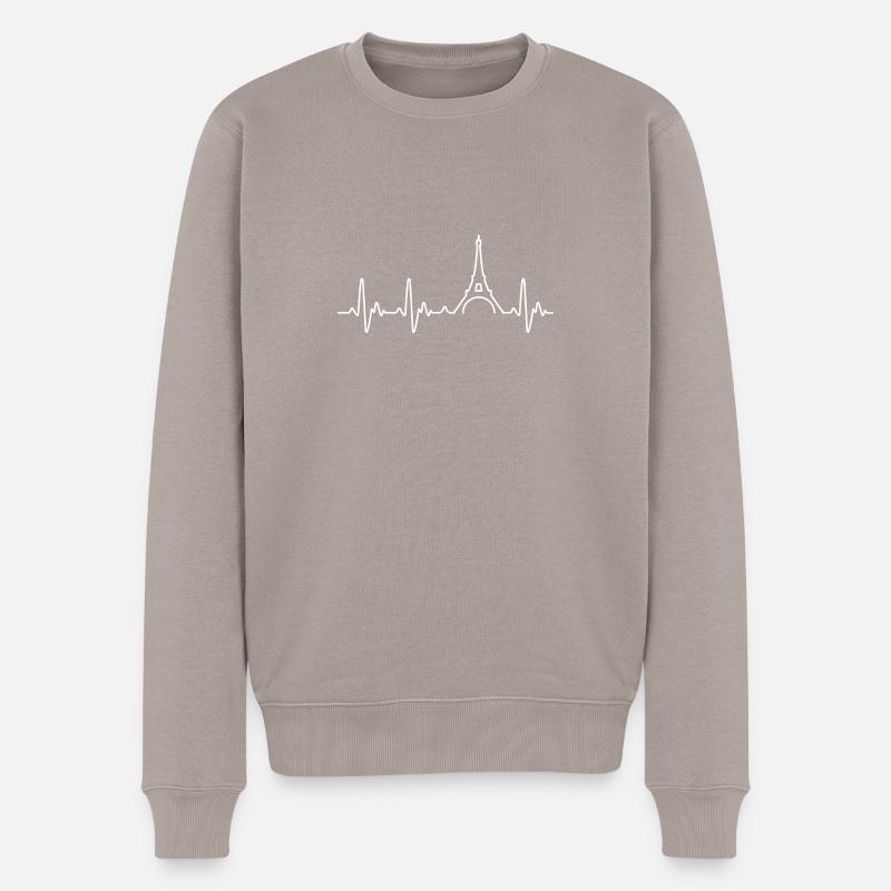 Coeur de Paris - Pull Premium bio Homme - taupe