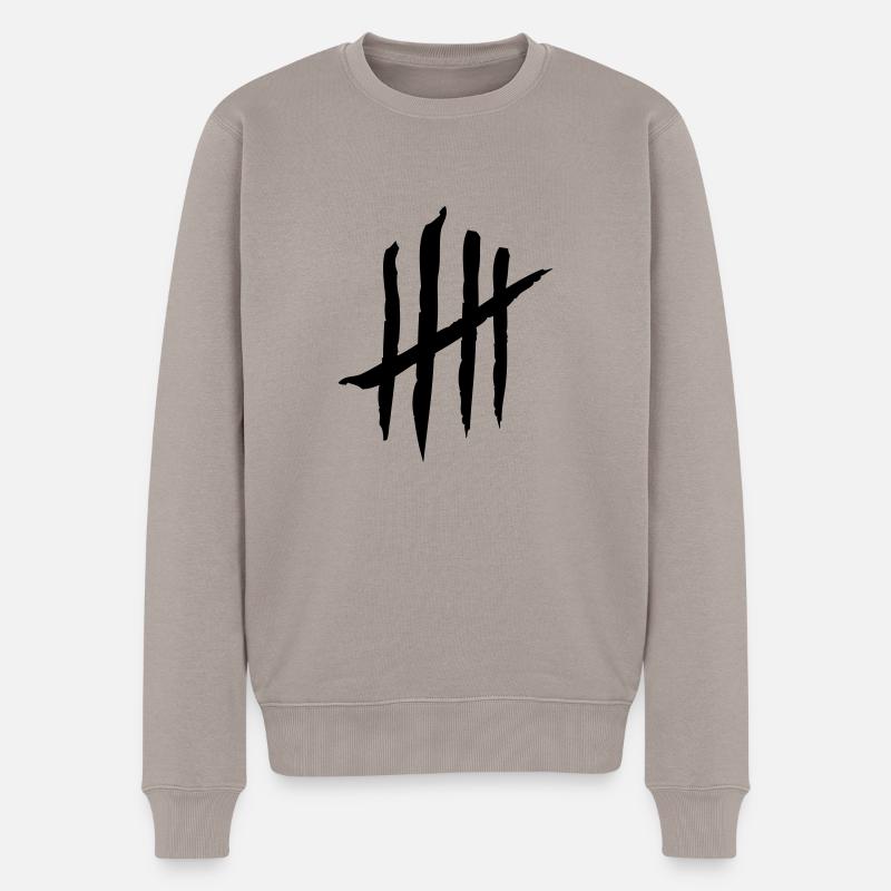 kratzer - Männer Premium Bio Pullover - Taupe