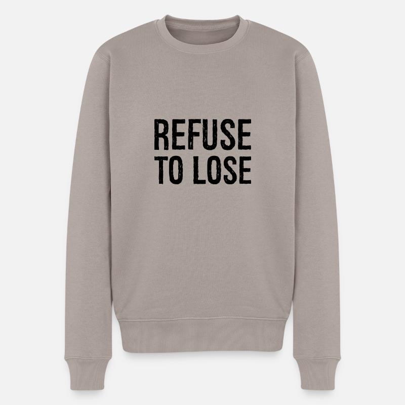 Refuser de perdre - Pull Premium bio Homme - taupe