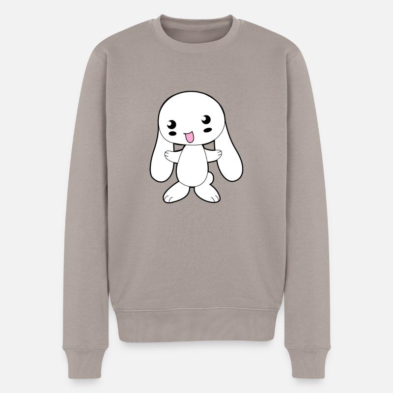 Bunny - Männer Premium Bio Pullover - Taupe