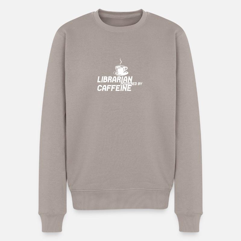 Bibliothécaire Bibliothécaire - Pull Premium bio Homme - taupe