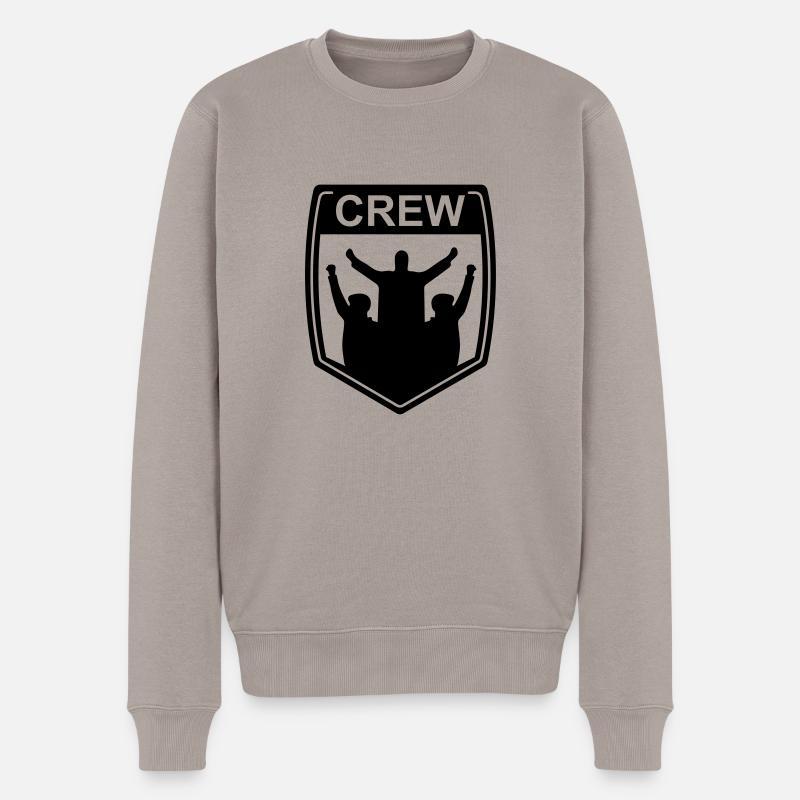 crew - Pull Premium bio Homme - taupe