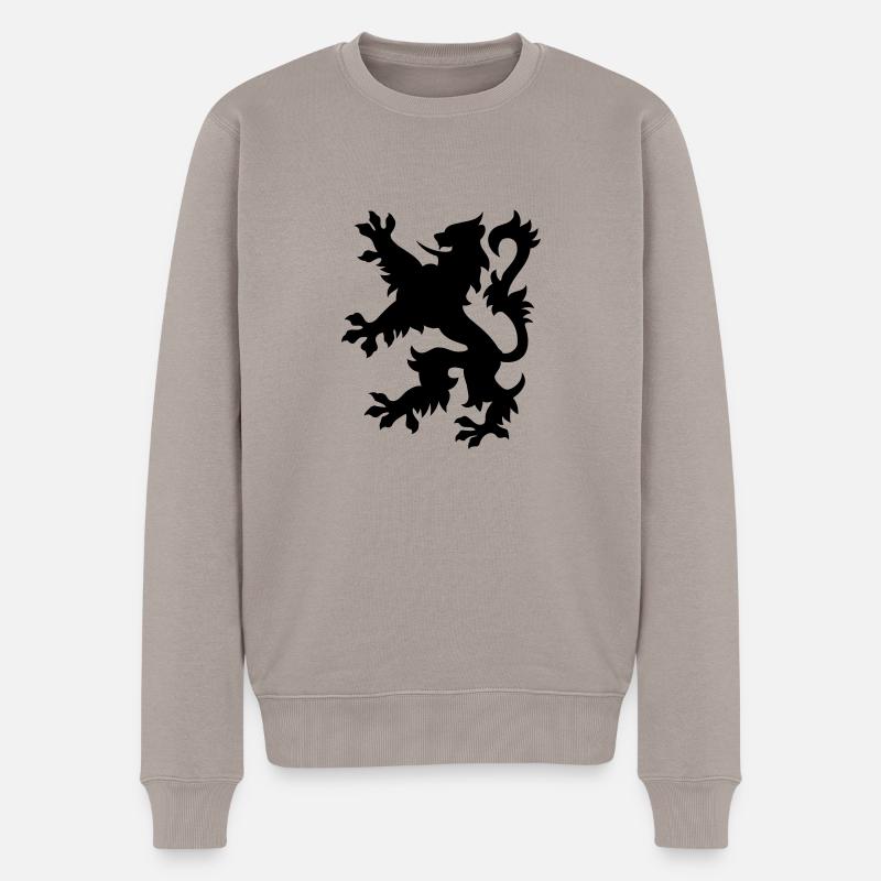 scotland 002 delux loin - Männer Premium Bio Pullover - Taupe