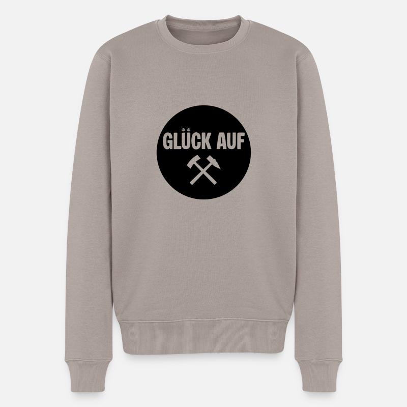 Erzgebirge Symbol - Männer Premium Bio Pullover - Taupe