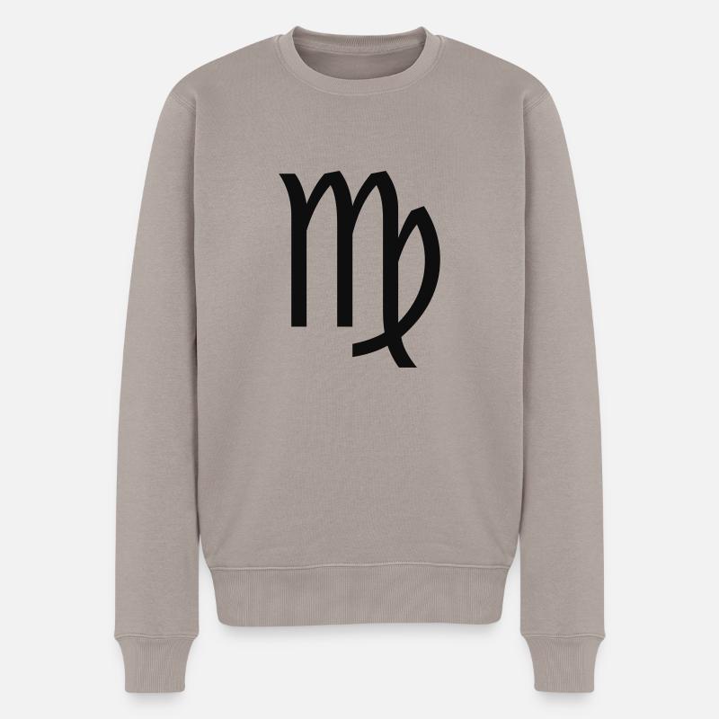 virgo / jungfrau - Männer Premium Bio Pullover - Taupe