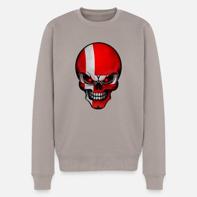 Crâne Danemark conçoit Allround - Pull Premium bio Homme - taupe