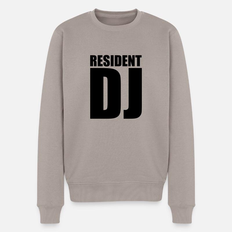 DJ - Männer Premium Bio Pullover - Taupe