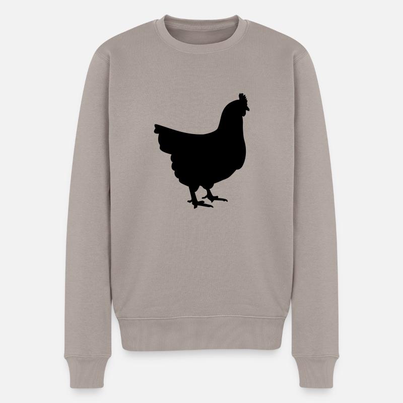 Poule - Pull Premium bio Homme - taupe