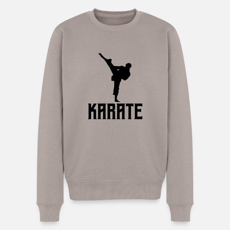 karaté - Pull Premium bio Homme - taupe