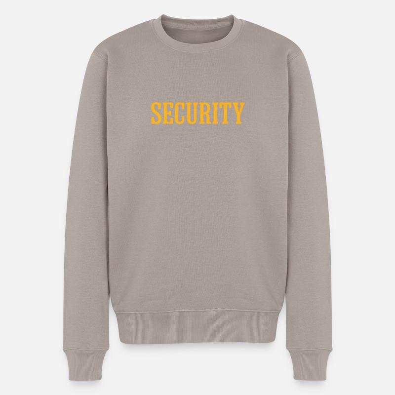 SECURITY - Männer Premium Bio Pullover - Taupe