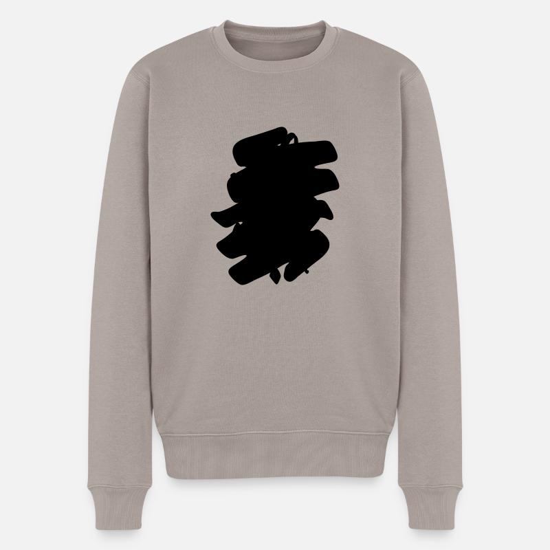 Vibe with me - Männer Premium Bio Pullover - Taupe