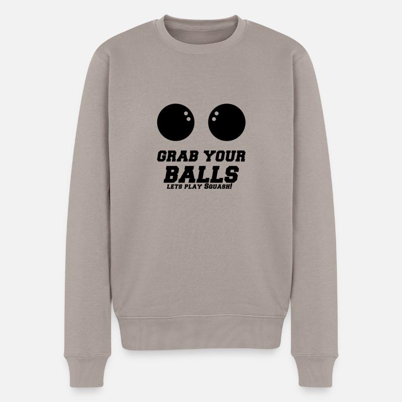 squash - Pull Premium bio Homme - taupe