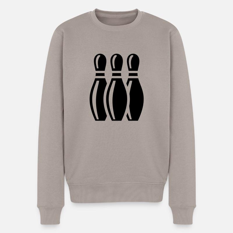 Kegel - Männer Premium Bio Pullover - Taupe
