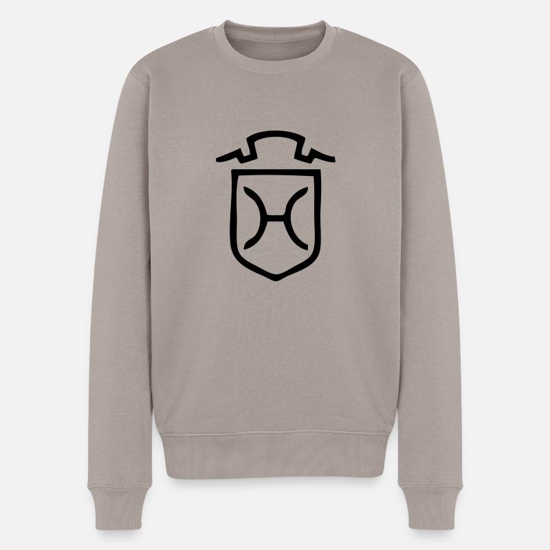 Holsteiner - Männer Premium Bio Pullover - Taupe
