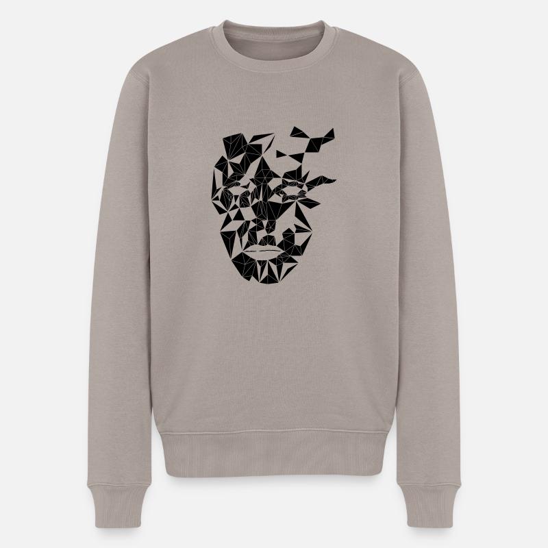 Tri Mask - Männer Premium Bio Pullover - Taupe