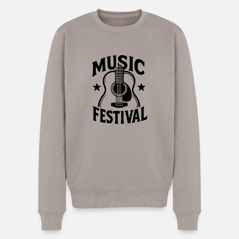 Musikfestspiele - Männer Premium Bio Pullover - Taupe