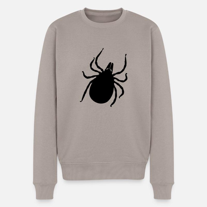 Zecke - Männer Premium Bio Pullover - Taupe
