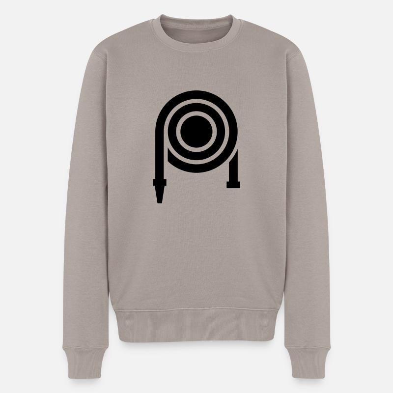 Pompiers - Pull Premium bio Homme - taupe