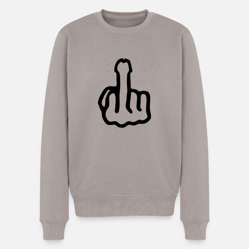 fckyou - Pull Premium bio Homme - taupe