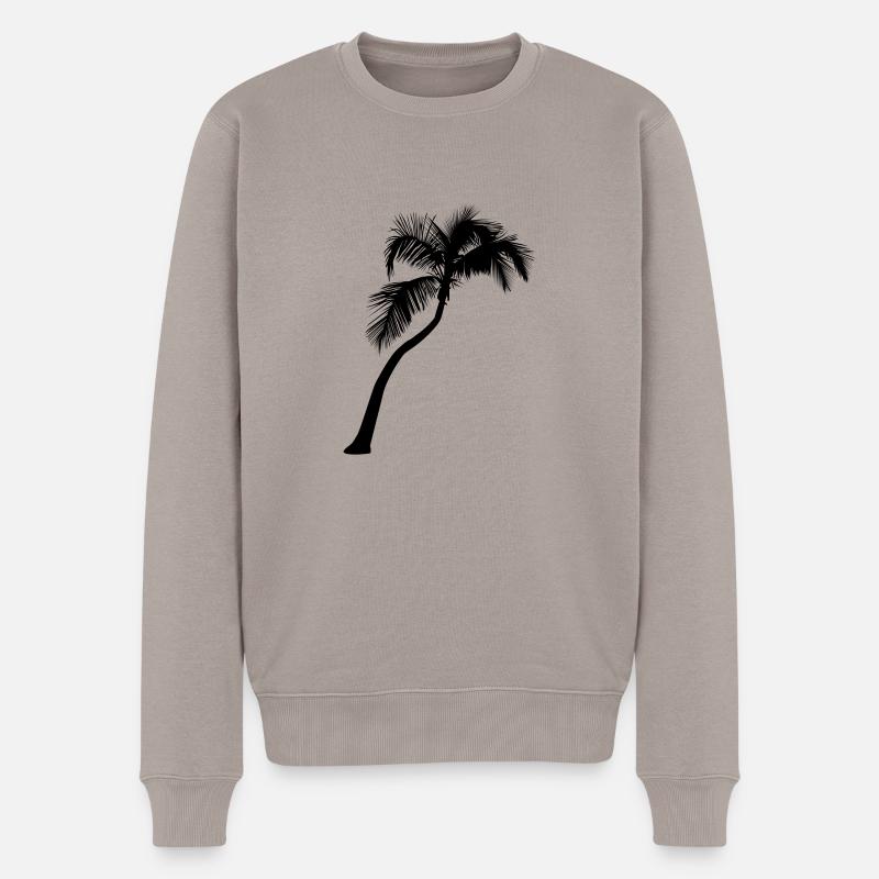 Palme - Männer Premium Bio Pullover - Taupe