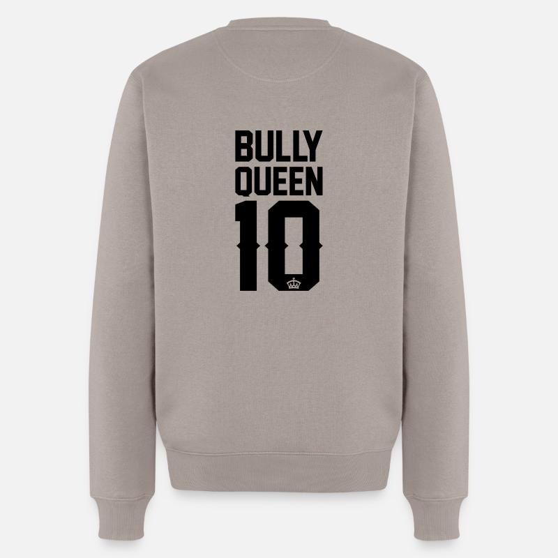 Bully-Queen - Männer Premium Bio Pullover - Taupe
