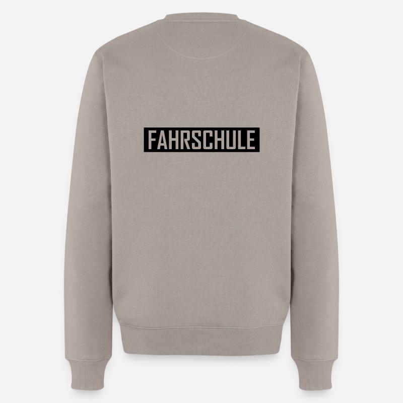 fahrschule - Männer Premium Bio Pullover - Taupe