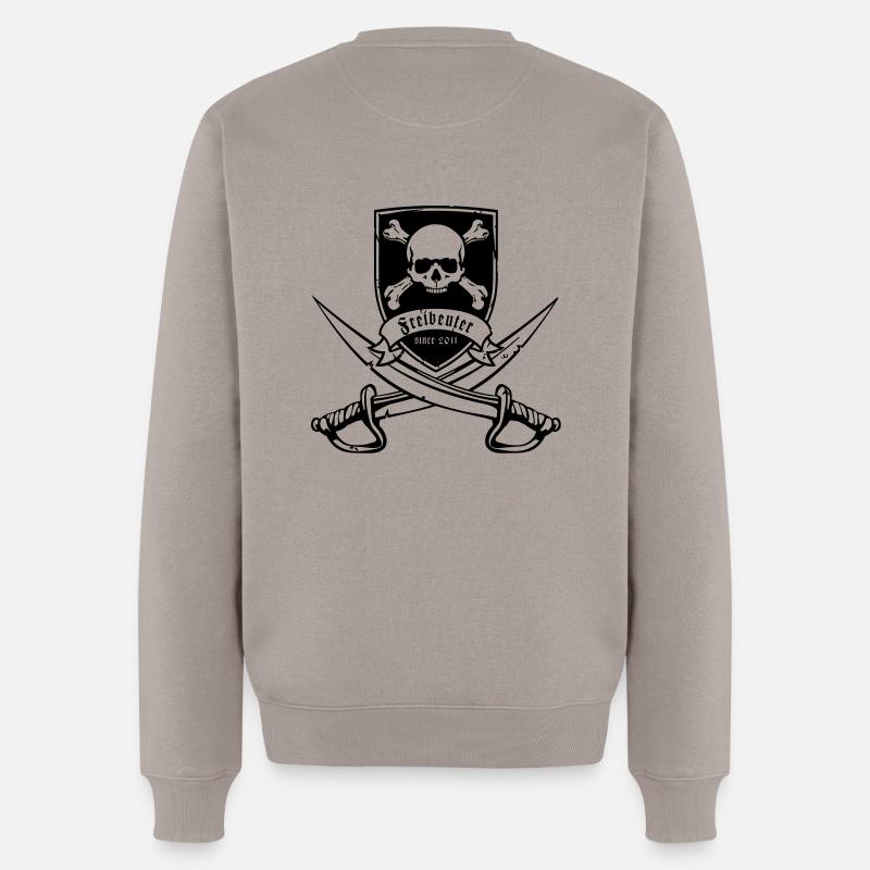 Säbel - Männer Premium Bio Pullover - Taupe