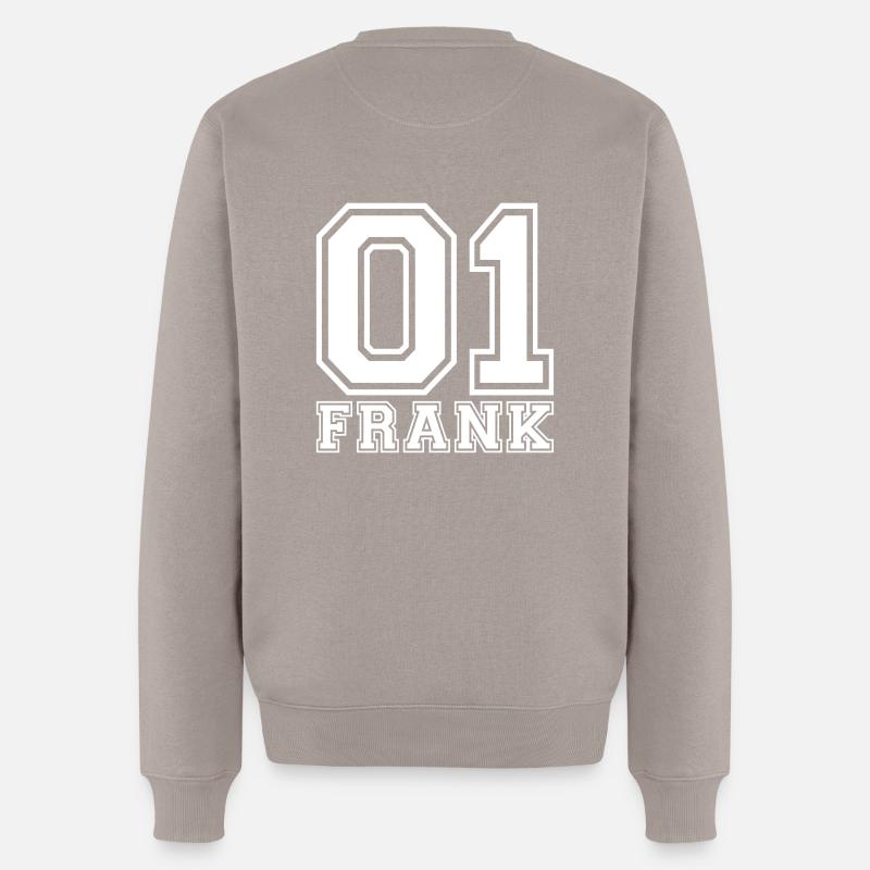 Frank - Nom - Pull Premium bio Homme - taupe