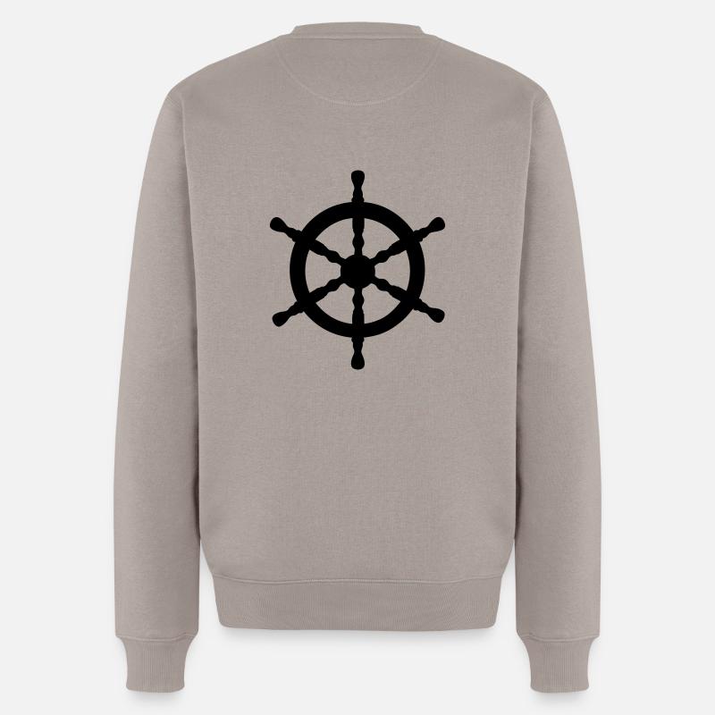 Wasser Rad - Männer Premium Bio Pullover - Taupe