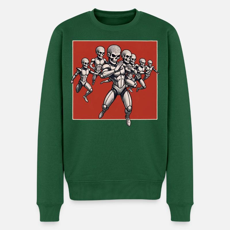 SPACE KUNG FU #2 - geek & scifi - Pull Premium bio Homme - vert bouteille