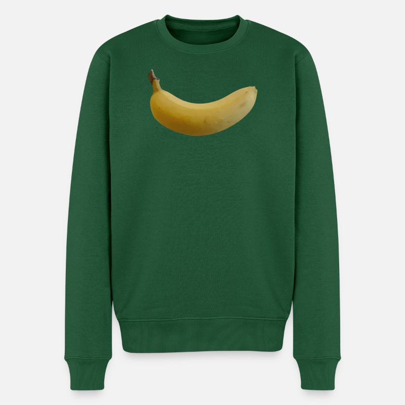 Banane - Männer Premium Bio Pullover - Flaschengrün