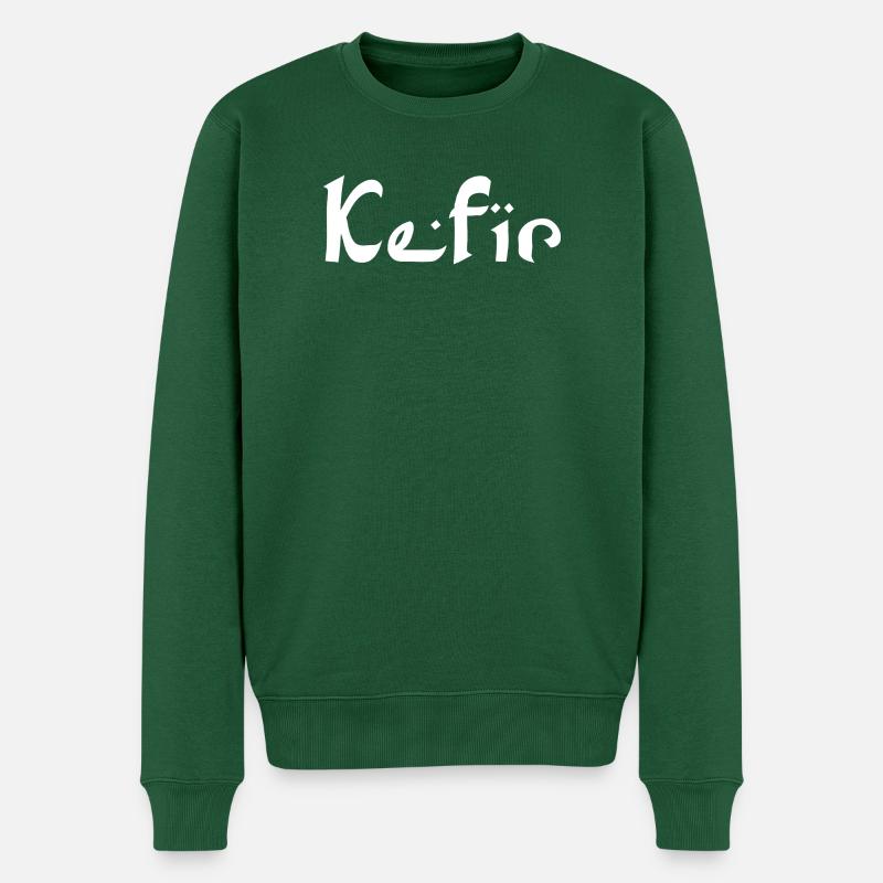 Kefir - Männer Premium Bio Pullover - Flaschengrün