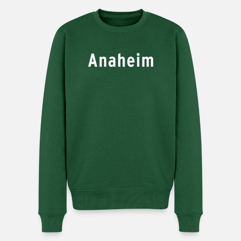 Anaheim - Männer Premium Bio Pullover - Flaschengrün