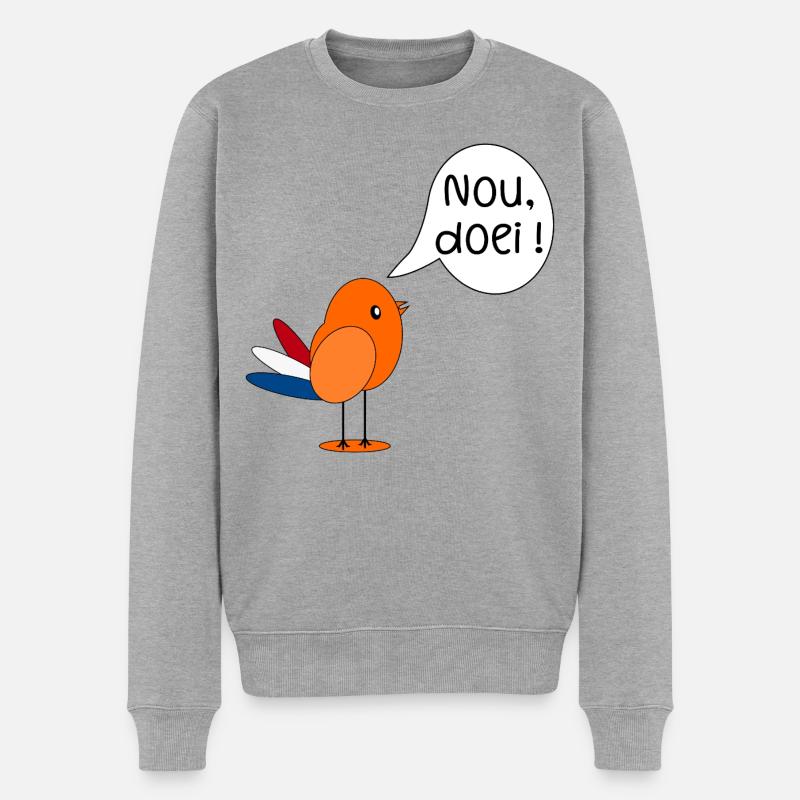 Na dann, tschüss - Männer Premium Bio Pullover - Grau meliert