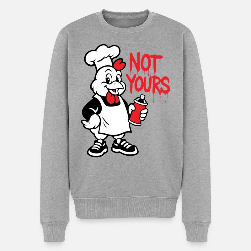 Nicht deiner - Männer Premium Bio Pullover - Grau meliert