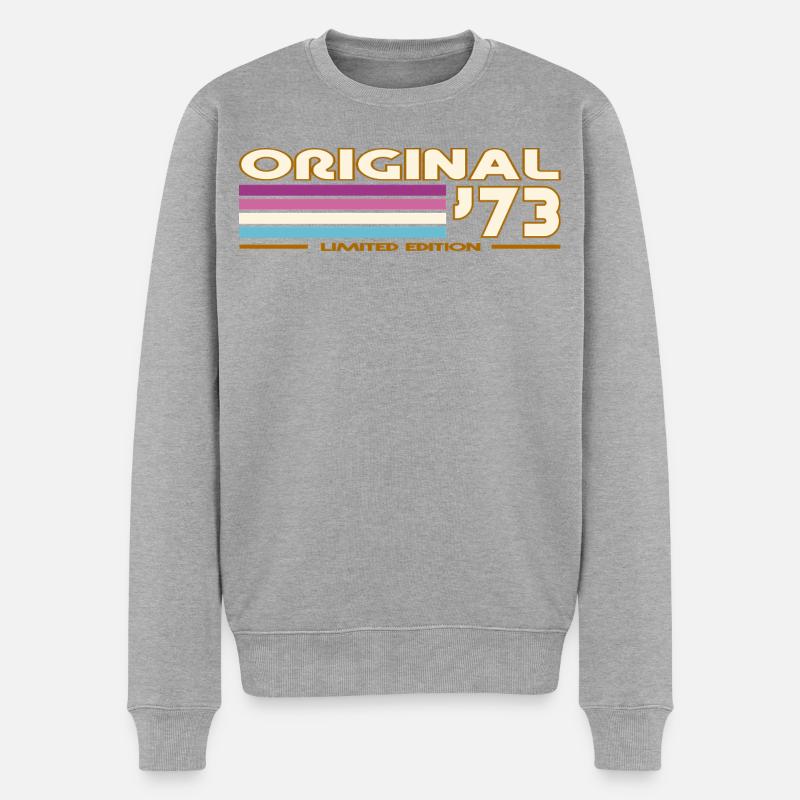 Original 73 Rétro Années 70 - Pull Premium bio Homme - gris chiné