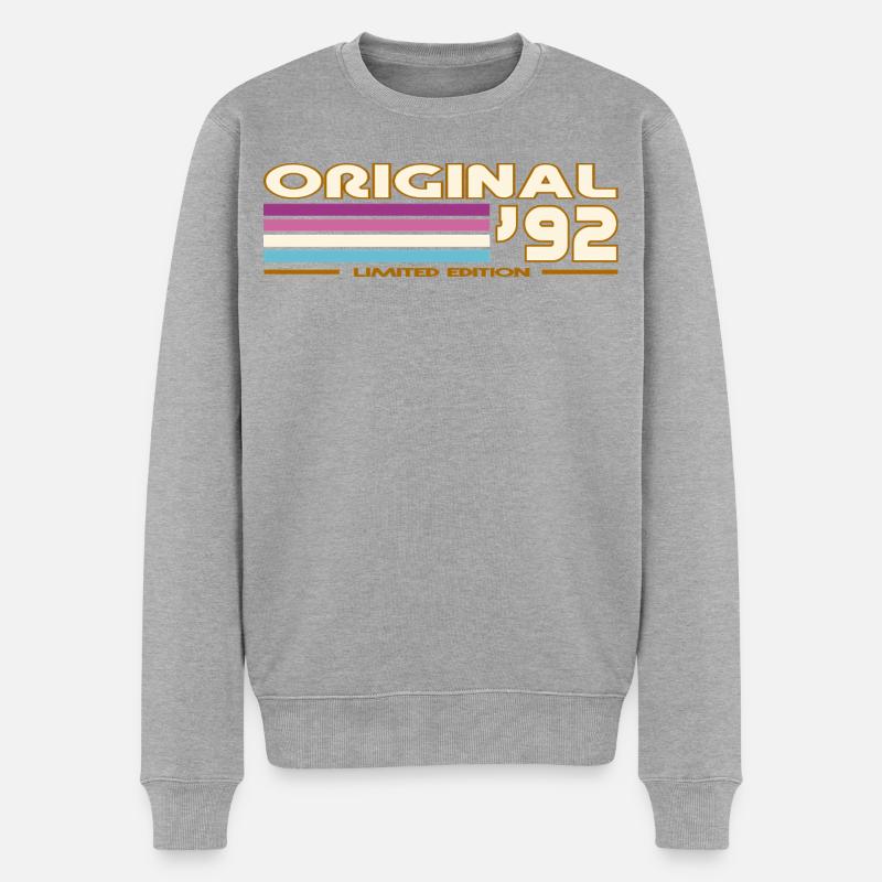 1992 - Pull Premium bio Homme - gris chiné