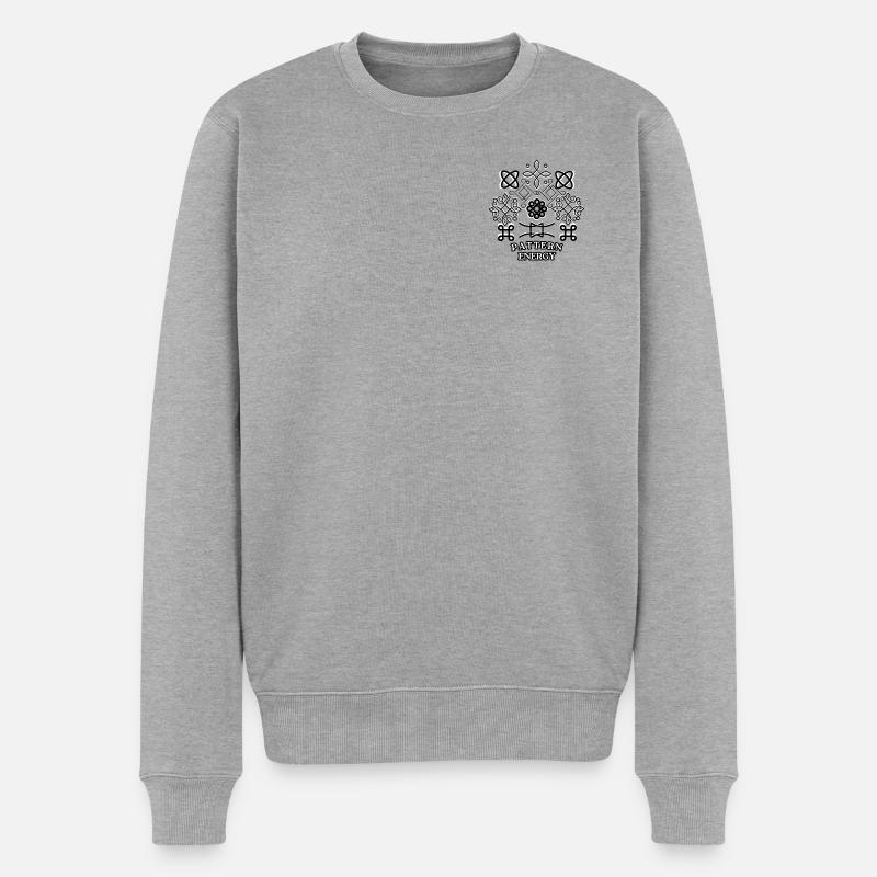 Musterenergie - Männer Premium Bio Pullover - Grau meliert