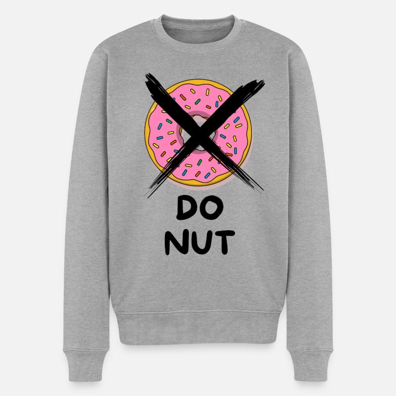 Do_Nut - Männer Premium Bio Pullover - Grau meliert