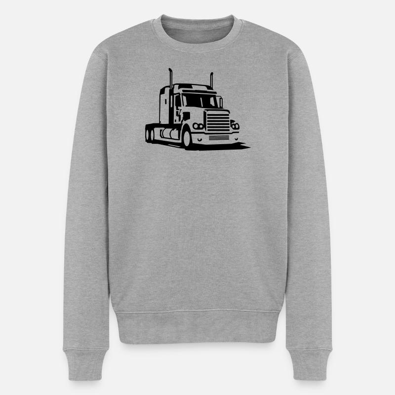 lkw_2 - Pull Premium bio Homme - gris chiné
