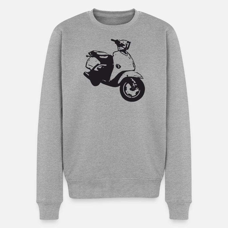 roller - Männer Premium Bio Pullover - Grau meliert