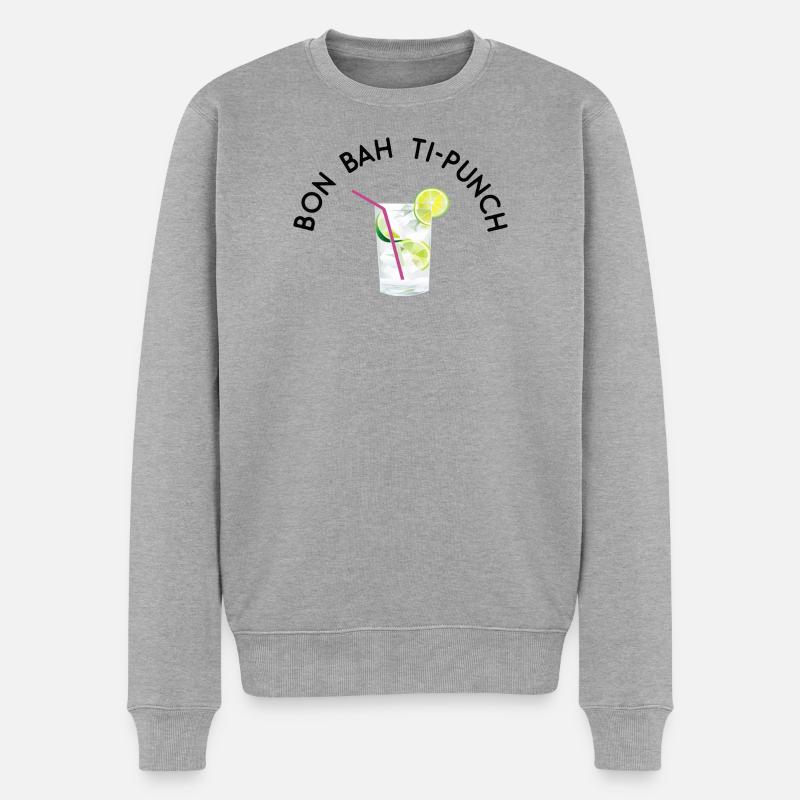 Nun, Ti-Loch - Männer Premium Bio Pullover - Grau meliert