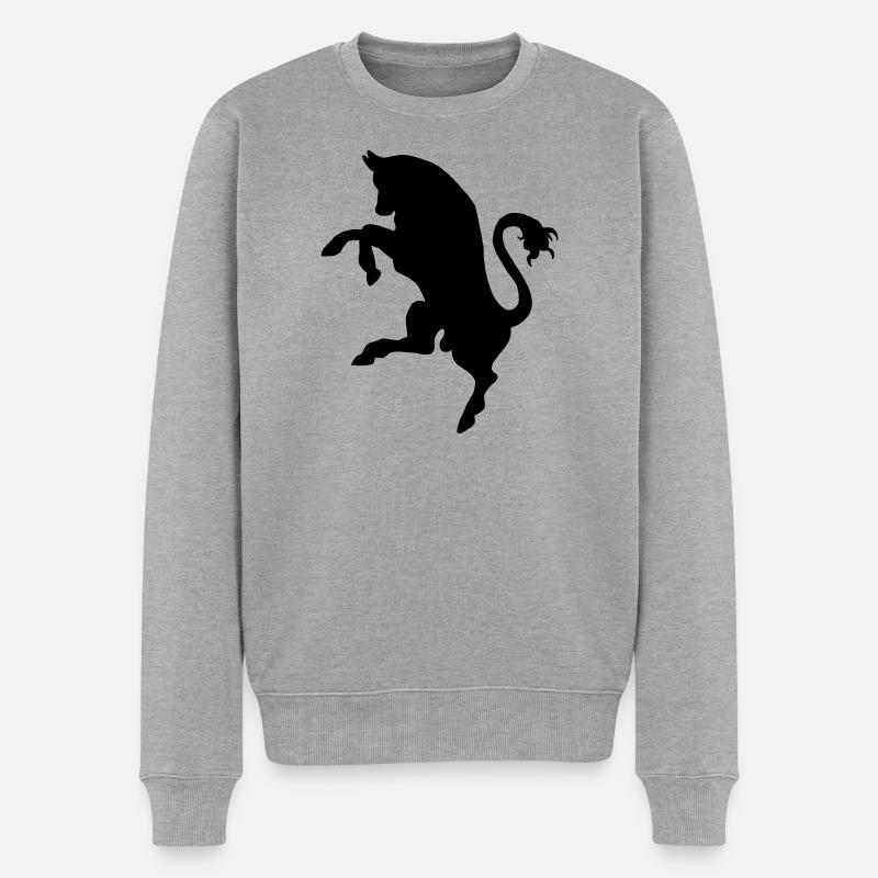 Taureau, taureau - Pull Premium bio Homme - gris chiné