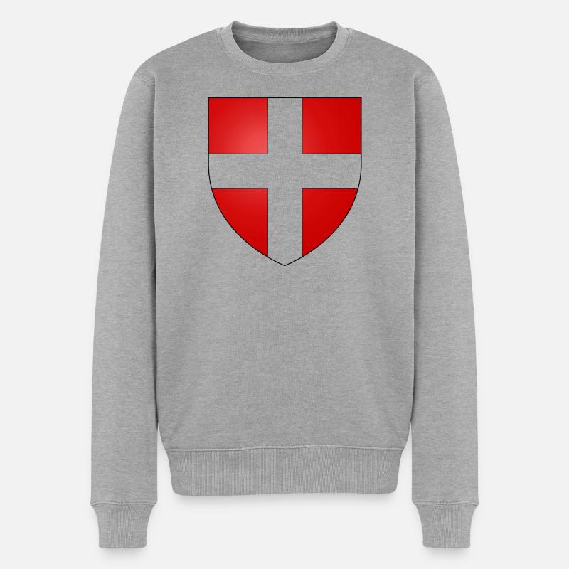 Wirsing - Männer Premium Bio Pullover - Grau meliert