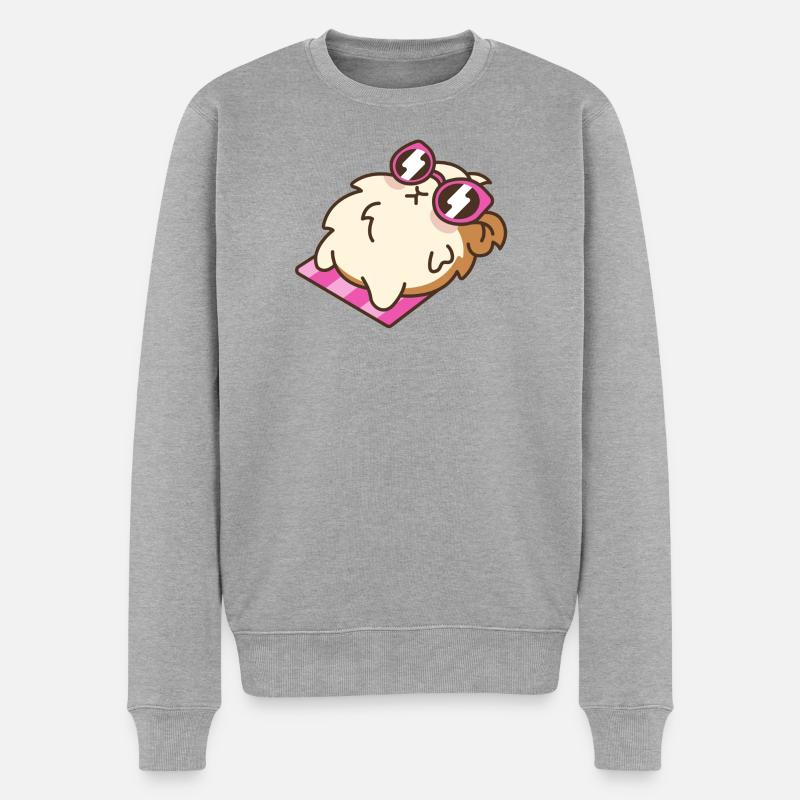 Hamster - Pull Premium bio Homme - gris chiné