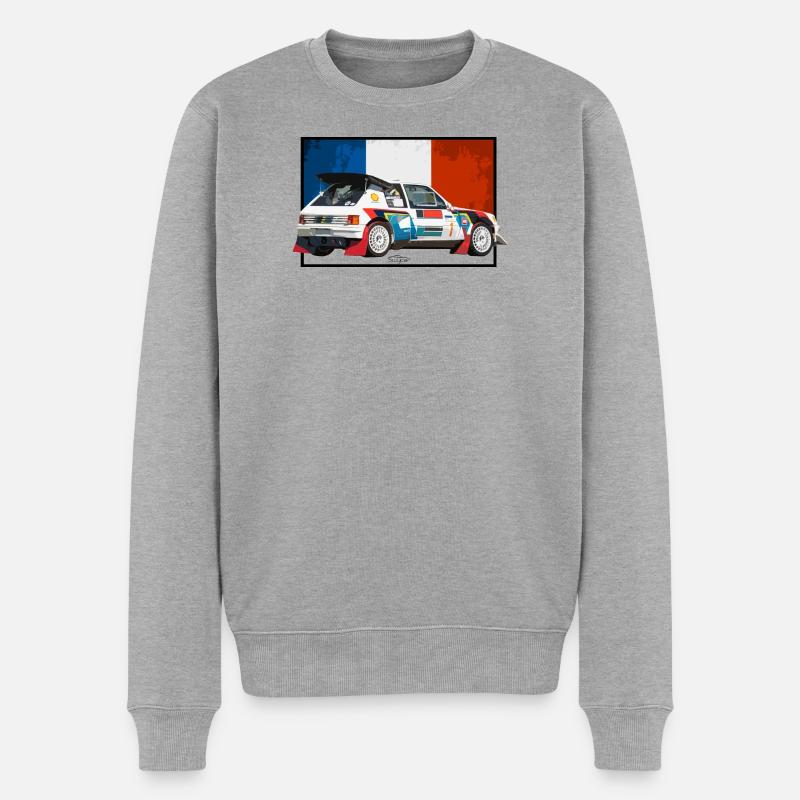 205 Swycar Edition - Männer Premium Bio Pullover - Grau meliert