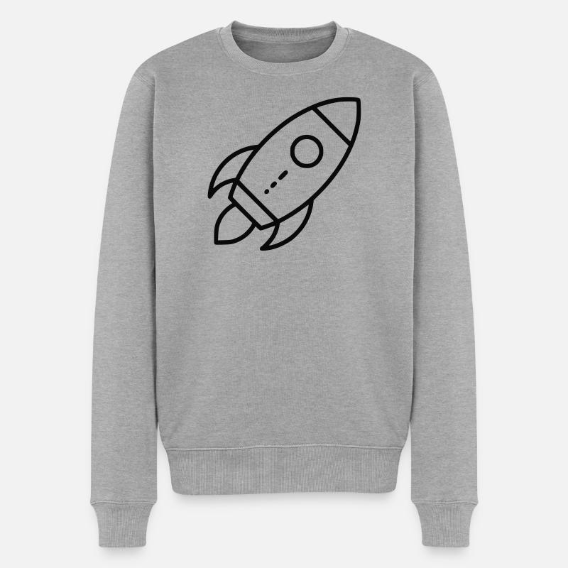 Fusée - Pull Premium bio Homme - gris chiné